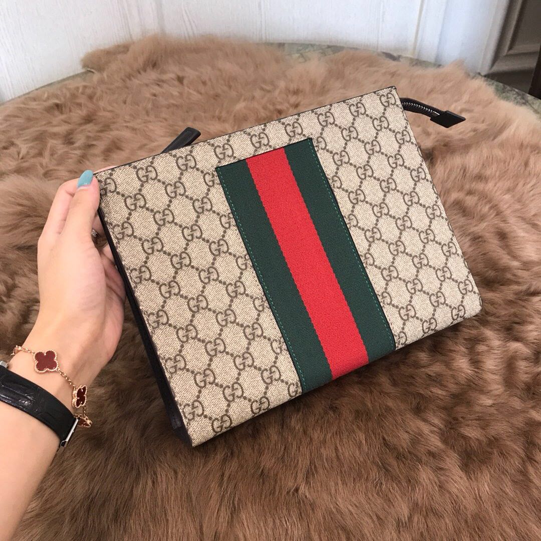 [oc공장] 475316 구찌 슈프림 웹 클러치 Gucci