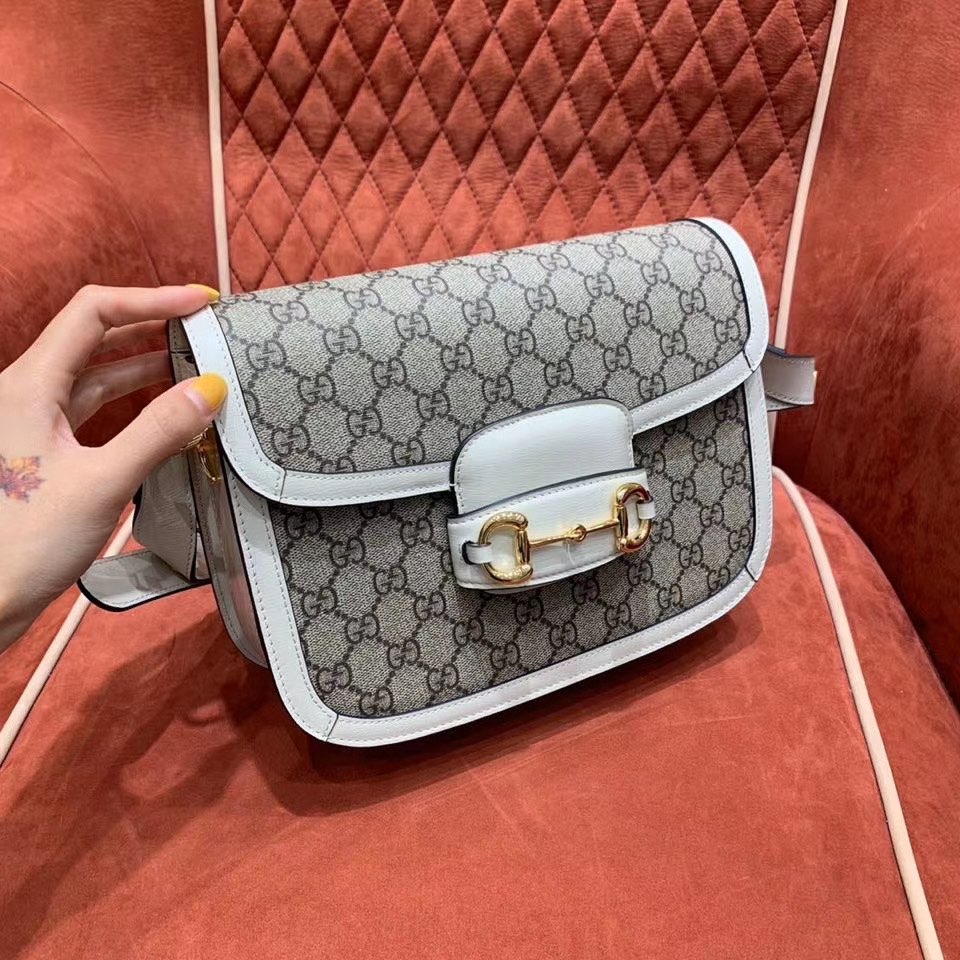 602204 구찌 홀스빗 숄더백 (브라운,화이트) Gucci