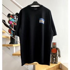 [계단집] 발렌시아가 대미지 반팔 티셔츠 블랙
