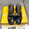 [327] 펜디 가죽 샌들/하이힐 6cm 블랙 Fendi