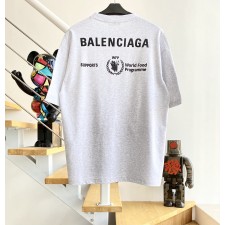 [계단집] 발렌시아가 WFP 곡물 로고 반팔 티셔츠 그레이
