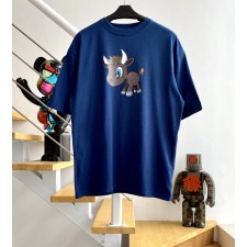 [계단집] 발렌시아가 송아지 패턴 티셔츠 블루