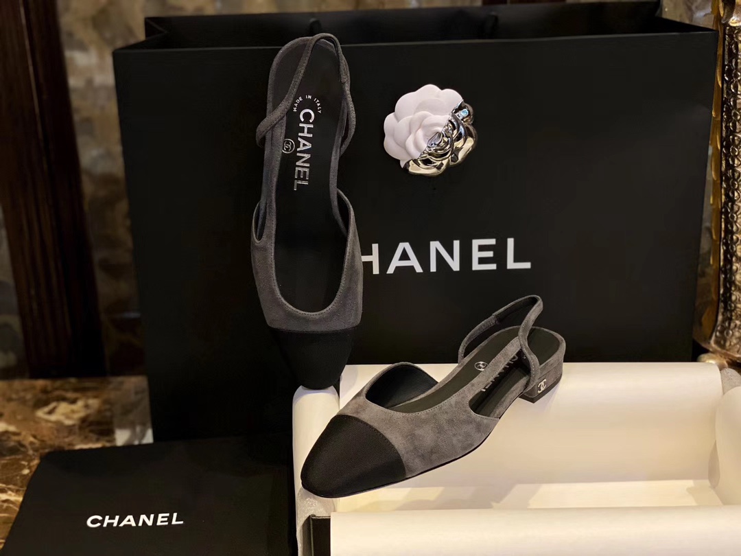 [팬더샵] 샤넬 레더 CC 로고 배색 슬링백 2컬러 Chanel