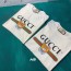 B7 구찌 이니셜 곰 머리 패턴 티셔츠 아이보리 Gucci