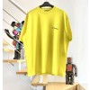 [계단집] 발렌시아가 뒷면 블랙 이니셜 로고 티셔츠 옐로우