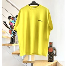 [계단집] 발렌시아가 뒷면 블랙 이니셜 로고 티셔츠 옐로우