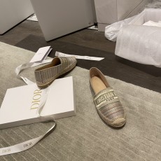 [QR 5009] 디올 Granville Christian Dior 스트라이프 에스파드리유