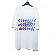 GTR공장 MM6 블루/레드 테이프 티셔츠 화이트