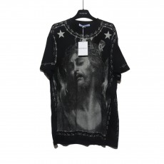 GTR공장 GIVENCHY 예수 패턴 티셔츠 블랙