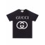 B7 구찌 앞 큰 GG 로고 티셔츠 블랙 Gucci