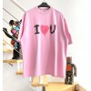 [계단집] 발렌시아가 I LOVE U 패턴 티셔츠 핑크