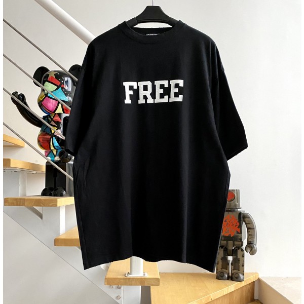 [계단집] 발렌시아가 FREE 티셔츠 블랙