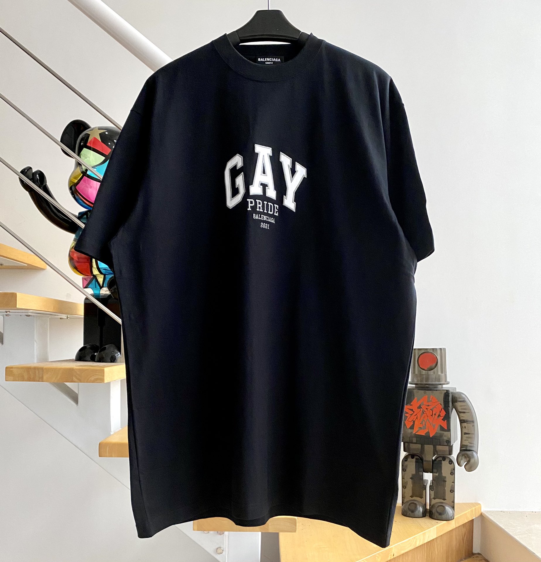 [계단집] 발렌시아가 GAY 티셔츠 블랙