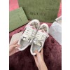 [WZ1] 구찌 스크니너 GG 로고 큐빅 더티 스니커즈 핑크 (한 치수 더 크다) Gucci