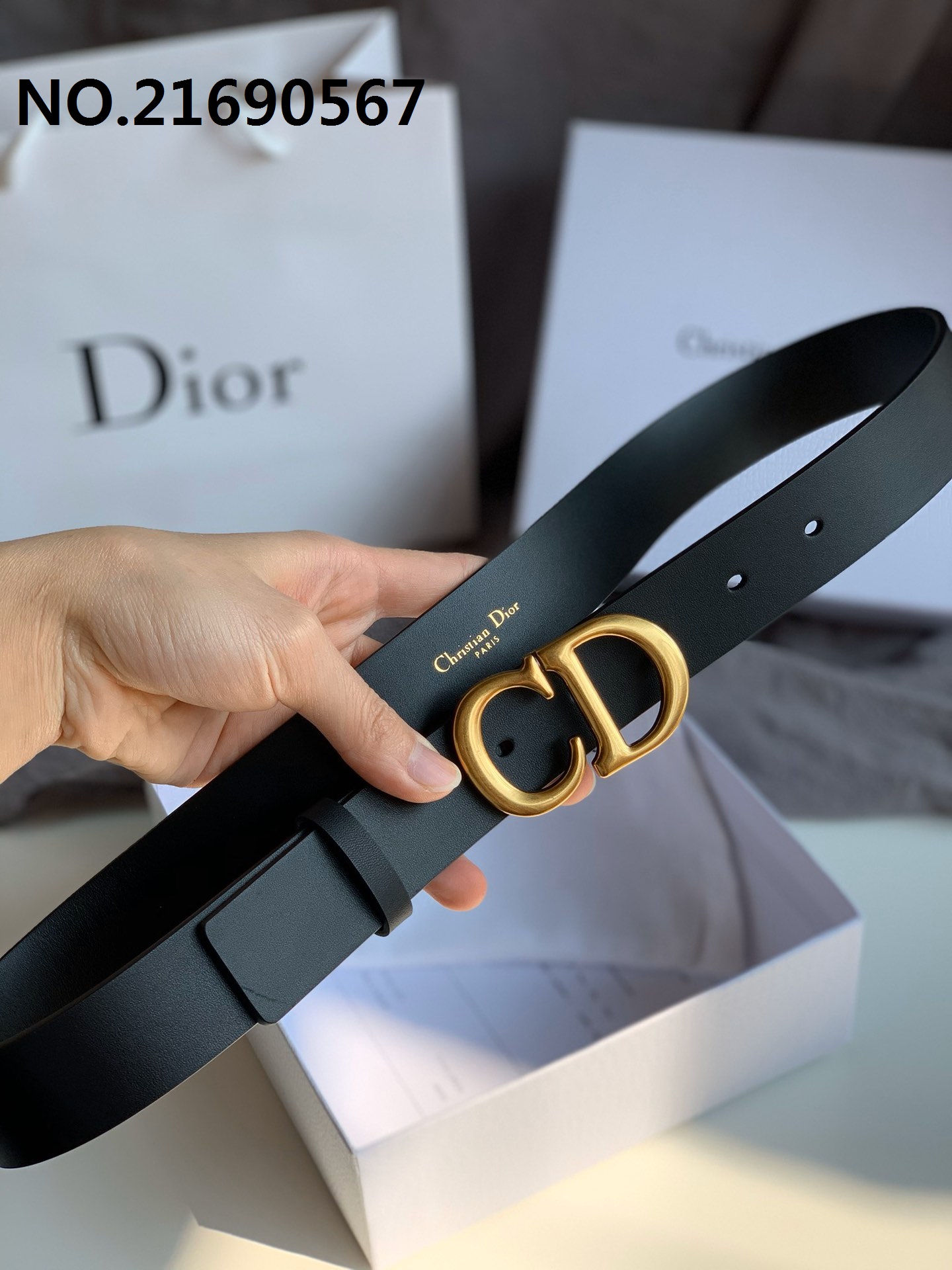 디올 골드 CD 벨트 Dior