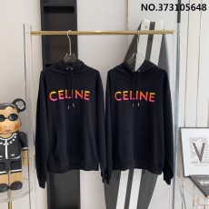 V공장 셀린느 그라데이션 모노그램 후드티 블랙 Celine