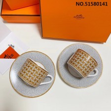 (악)에르메스 컵과 접시 세트 Hermes