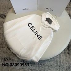 B7 셀린느 앞 검정 모노그램 후드티 화이트 Celine