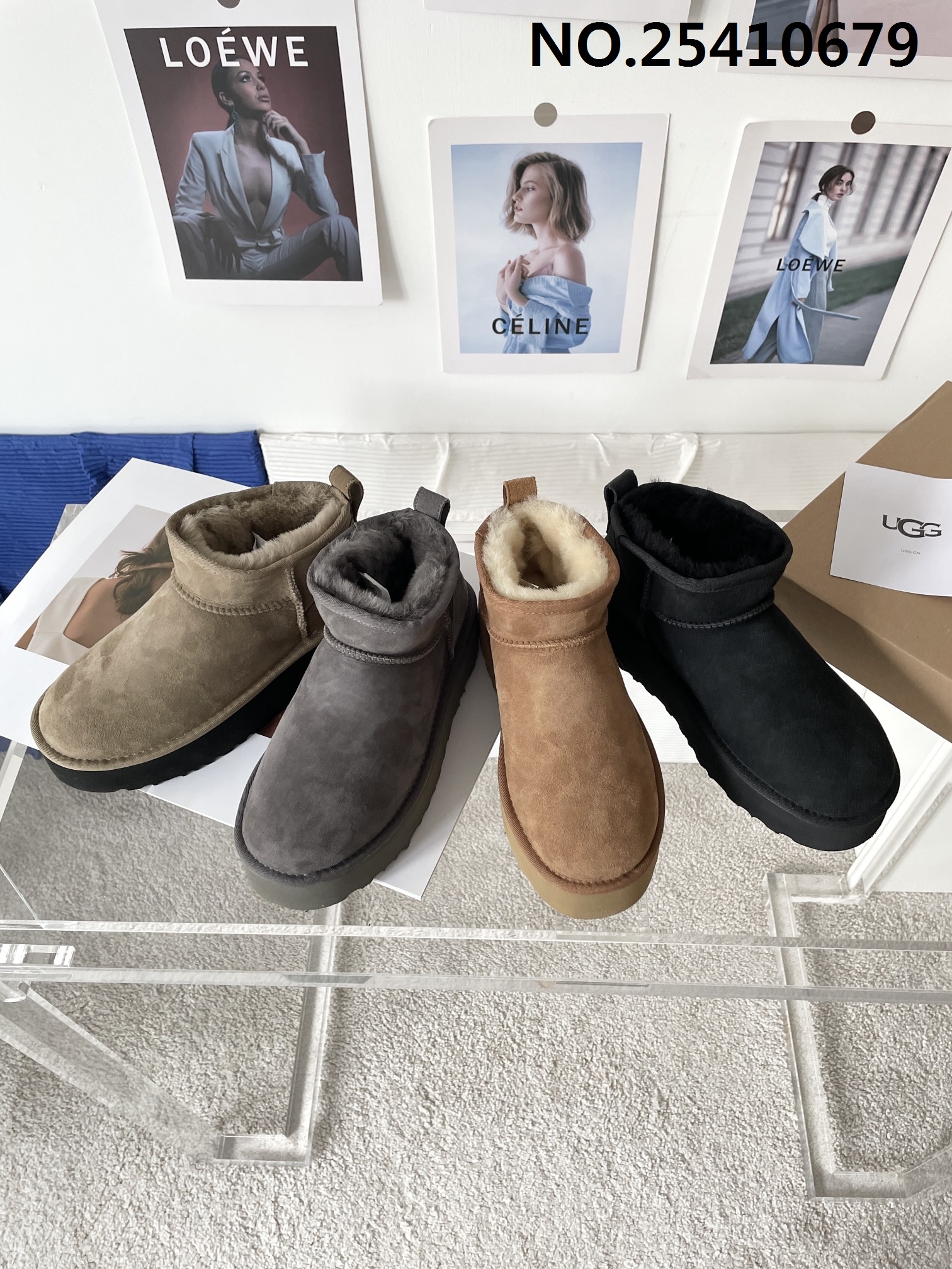 [327] UGG 미니 스노 앵클 부츠 4컬러 5cm