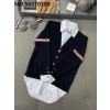 TJ공장 톰브라운 페이크 레이어링 솜 가디건 네이비 Thombrowne