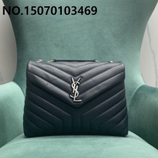 Pomegrante 생로랑 퀼팅 가죽 소재 LOULOU 루루 459749 31*10*23cm 10컬러