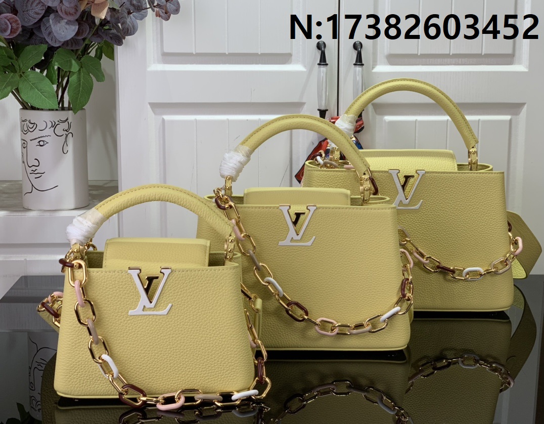 [88factory] 루이비통 카퓌신 BB M21798 M21641 3사이즈 옐로우 LOUIS VUITTON