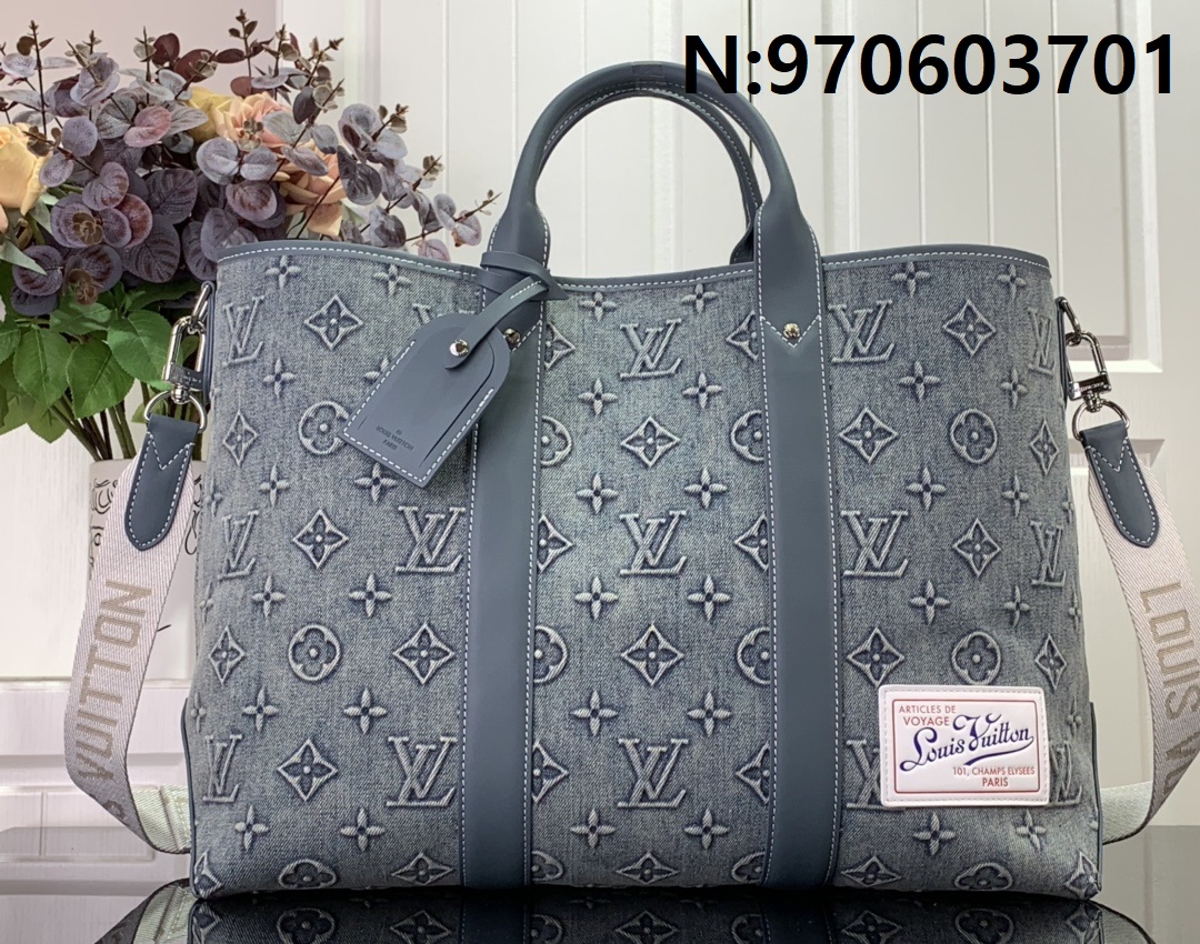 [88factory] 루이비통 위켄드 토트백 M22537 43*34*17.5cm 데님 LOUIS VUITTON