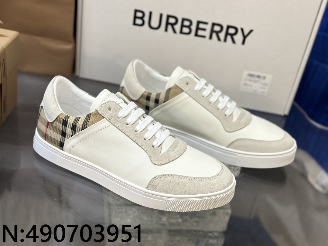 [152] 버버리 23 캐쥬얼 남성용 가죽 이음 스니커즈 4컬러 burberry