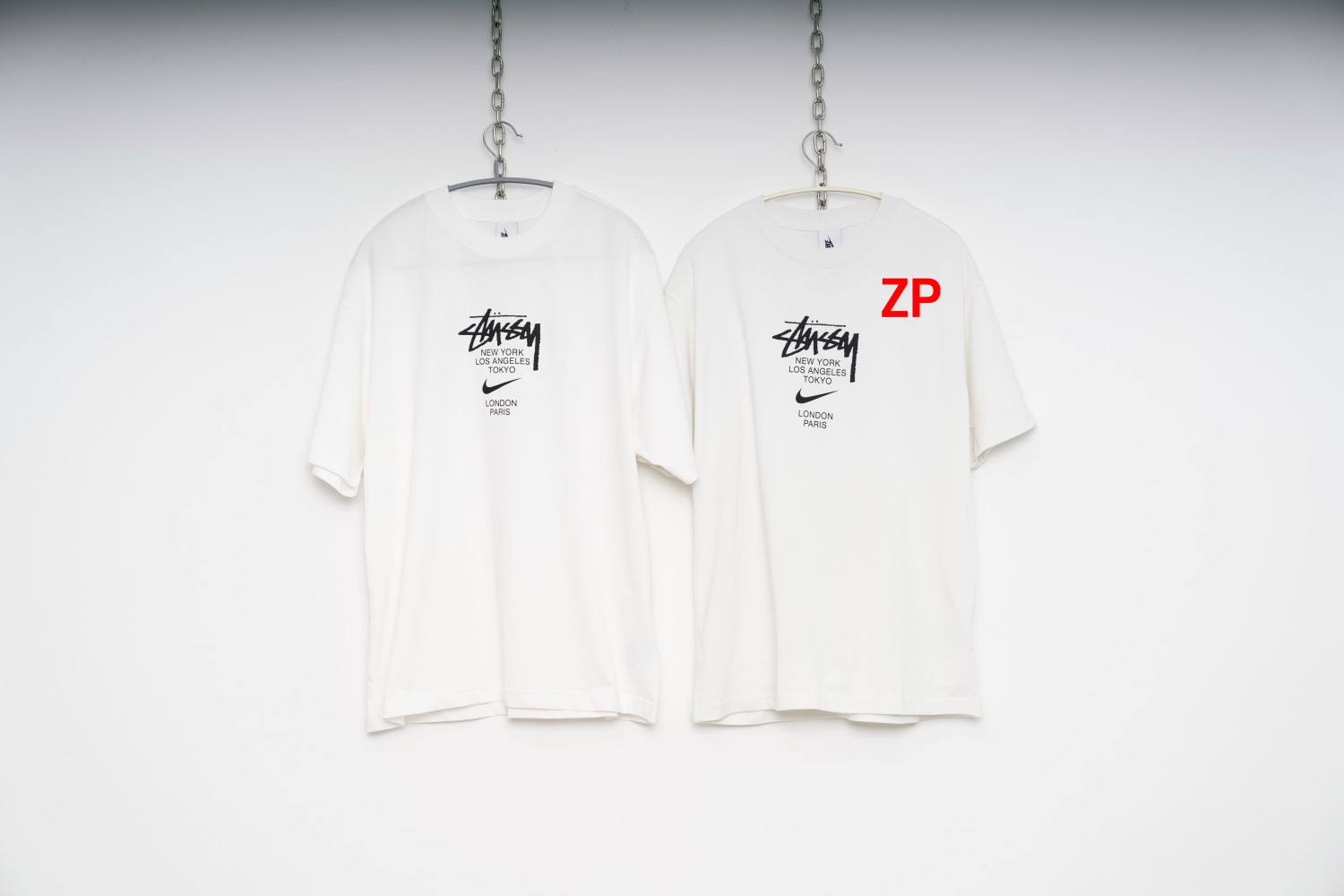 [사슬공장] 나이키 x 스투시 월드투어 티셔츠 화이트 - 아시아 Nike Stussy WT T-Shirt White Asia DD