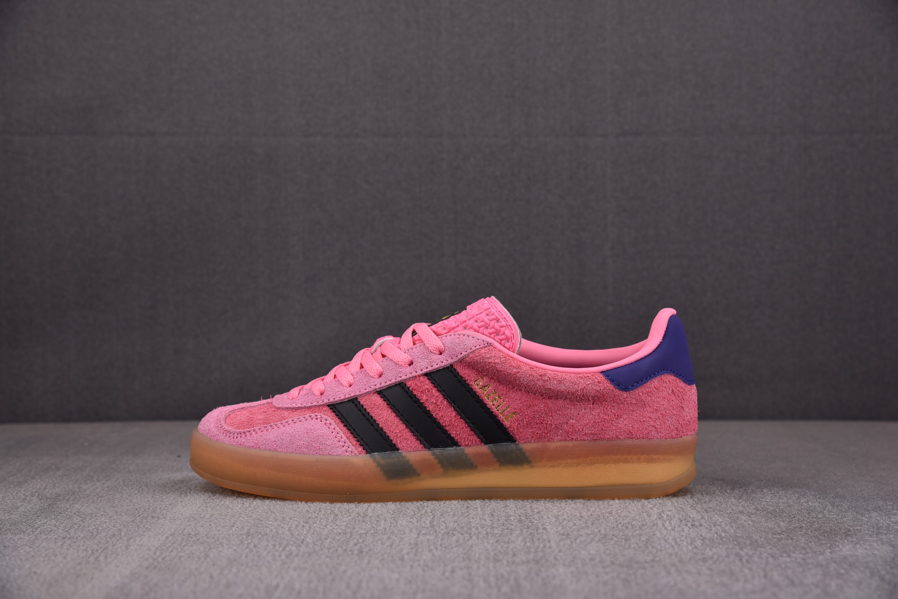 【NEW 纯原】AD Originals Gazelle Indoor 粉黑 IE7002