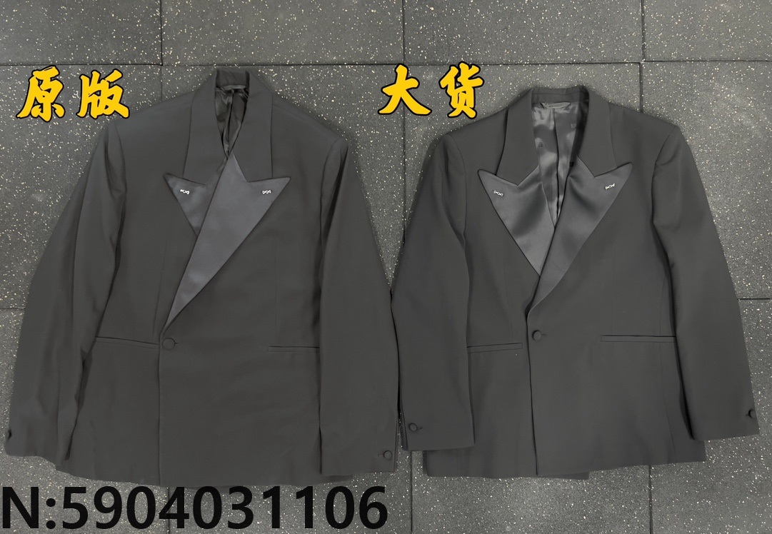 [잔디집2] 지방시 캐쥬얼 양털 양복 상의 블랙