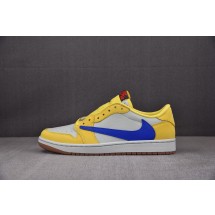 【PK】WMNS Travis Scott x Air Jordan AJ 1 Low“Canary”金丝雀 淡黄色 DZ4137-700