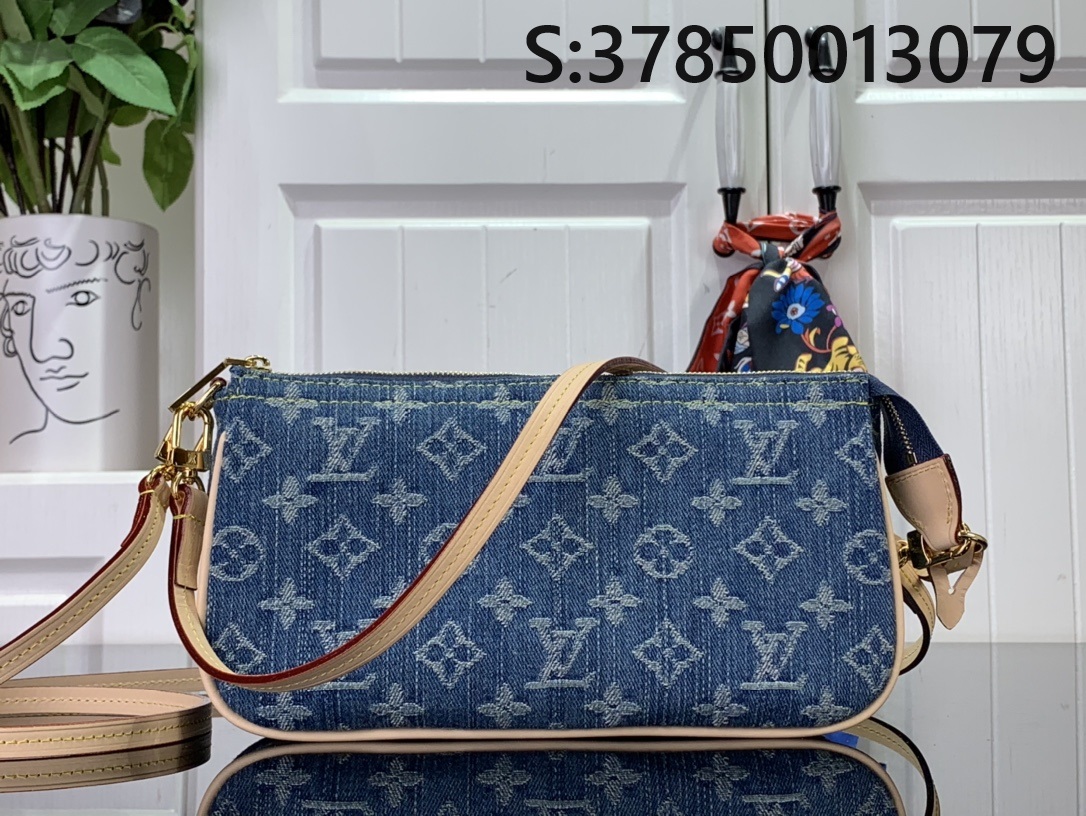 [88factory] 루이비통 포쉐트 악세수아 데님 M40712 22.5*4*12.5cm LOUIS VUITTON