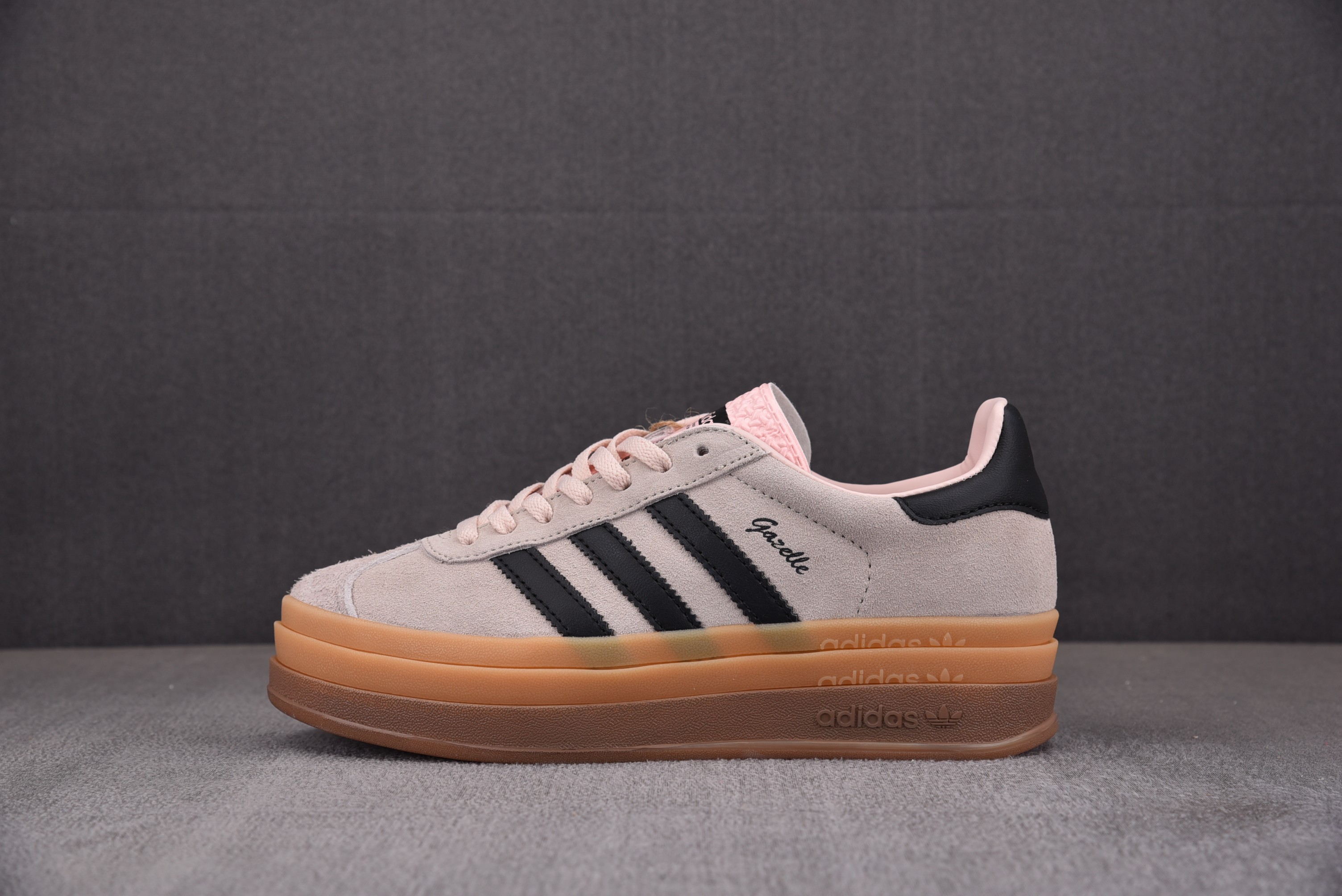 【纯原】AD Originals Gazelle BOLD W 粉棕 IE0429