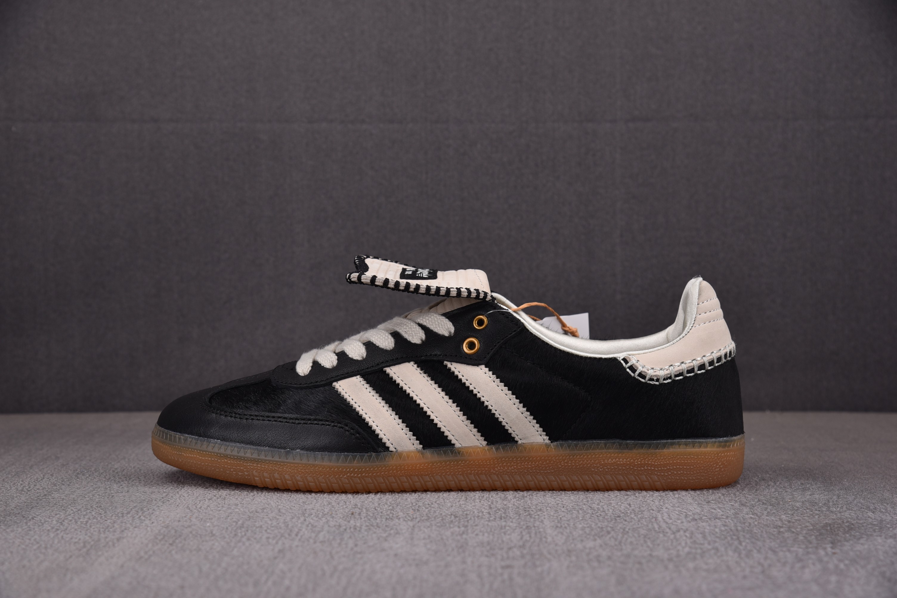 【TOP】WALES BONNER x AD Originals Samba Pony Tonal 黑色 IE0580