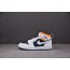 Air Jordan 1 Mid（GS）童鞋 蓝白橙 640734-131