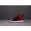 Air Jordan 1 Mid（GS）童鞋 黑红禁穿 640734-074