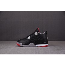 Air Jordan 4 Retro（GS）童鞋 黑红皮