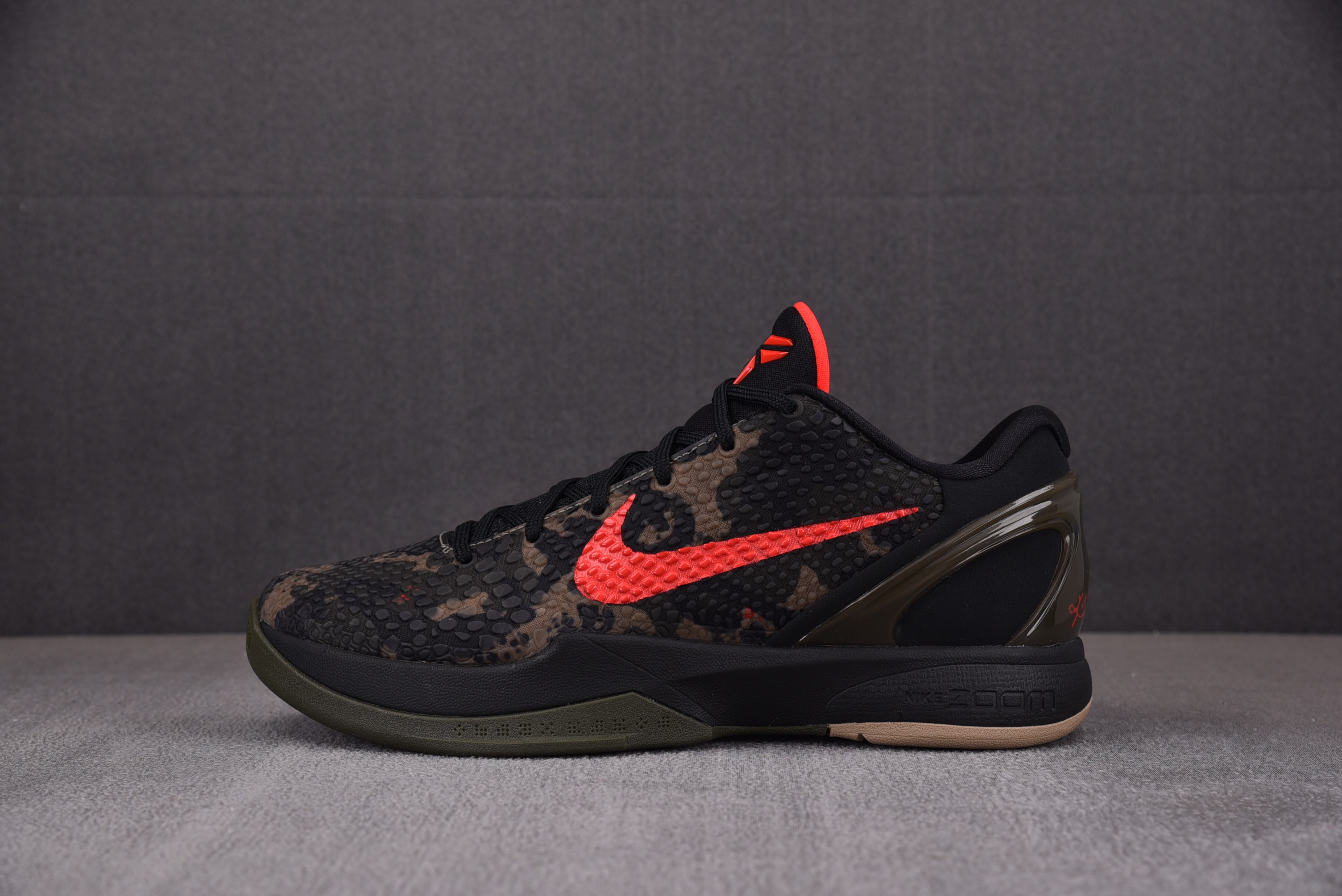 【KWGX】NK Zoom Kobe 6 Protro“Italian Camo”黑红 FQ3546-001