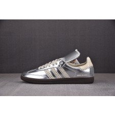 【TOP】Wales Bonner x Ad Originals Samba 联名板鞋 银色 IG8181 아디다스