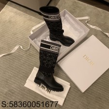 [QR 5009] 디올 크리스찬 디올 이음 부츠 블랙 Dior