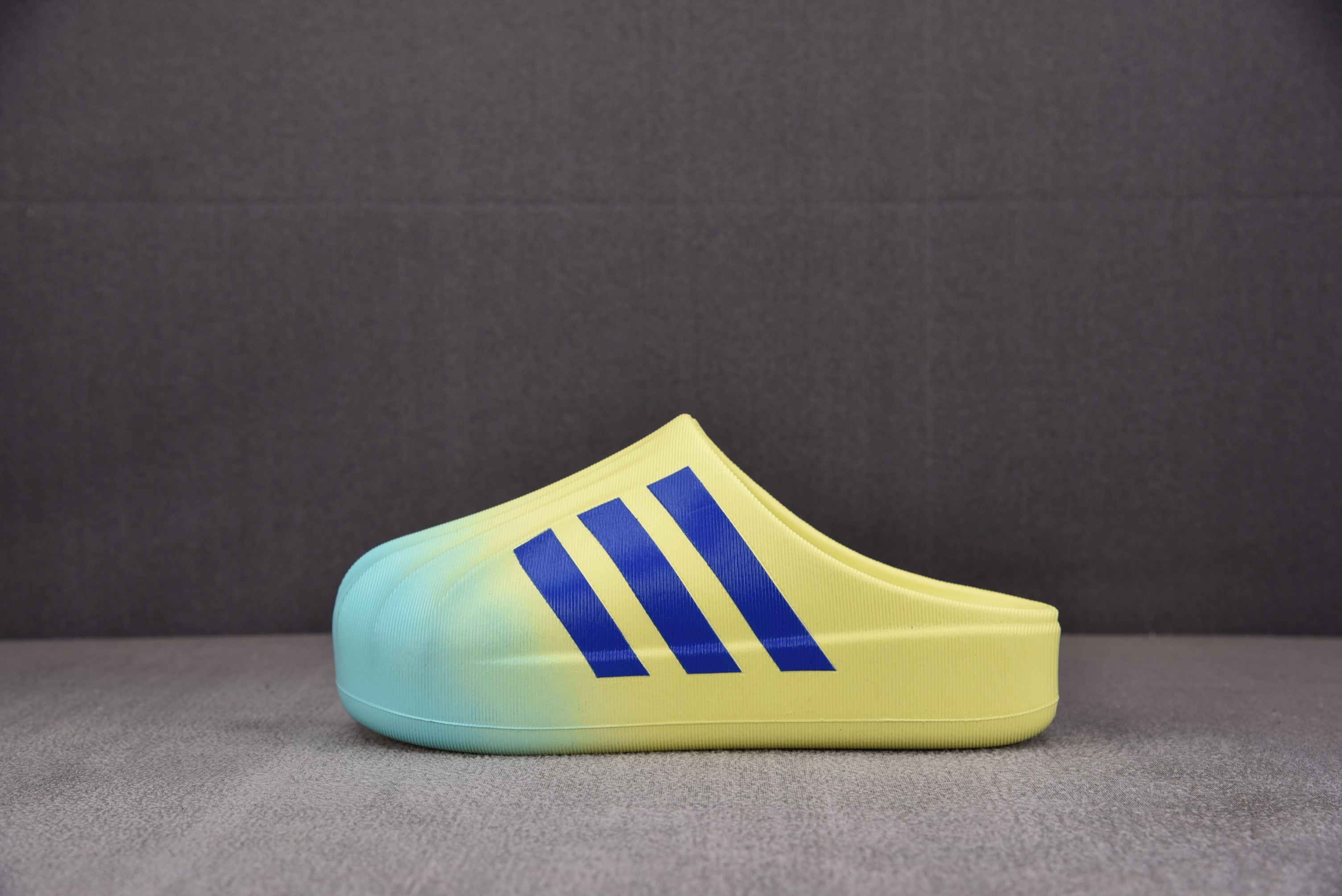 Adidas Originals AdiFOM Superstar EVA包头拖鞋 黄蓝渐变色 JP5685 아디다스