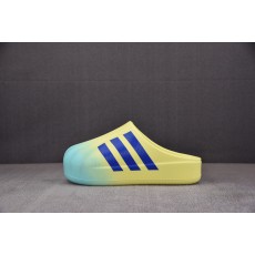 Adidas Originals AdiFOM Superstar EVA包头拖鞋 黄蓝渐变色 JP5685