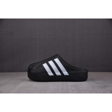 Adidas Originals AdiFOM Superstar EVA包头拖鞋 黑白 IG8277