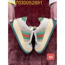 [HG] 구찌 커플 스크리너 가죽 띠 스니커즈 그린 Gucci