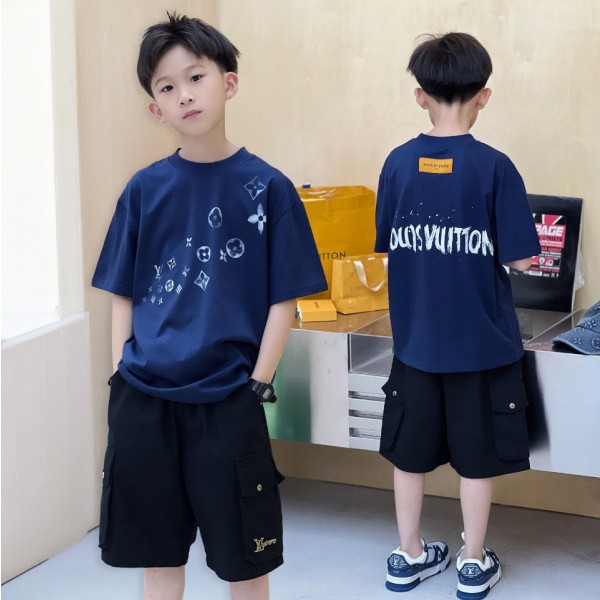 AC 아동복 루이비통 아메리칸 엣지 프린트 숏 티셔츠