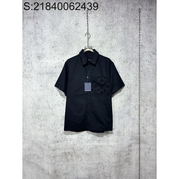 [사슬공장] 루이비통 24SS 포켓 모노그램 반팔 셔츠 블랙