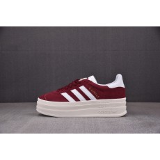 【纯原】Ad Originals Gazelle BOLD W 酒红 HQ6892