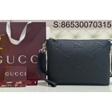 [JHL] 구찌 점보 GG 미디움 메신저 백 블랙 레더 696009 31*24.5*5cm 