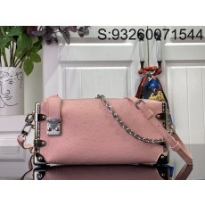 [88factory] 루이비통 타조무늬 슬림 트렁크 숄더백 핑크 M25445 23*12*4cm